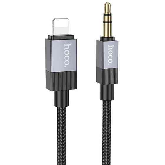 Аудио кабель Aux Hoco UPA32A Clever digital (Lightning to AUX 3.5mm) (1m) Херсон