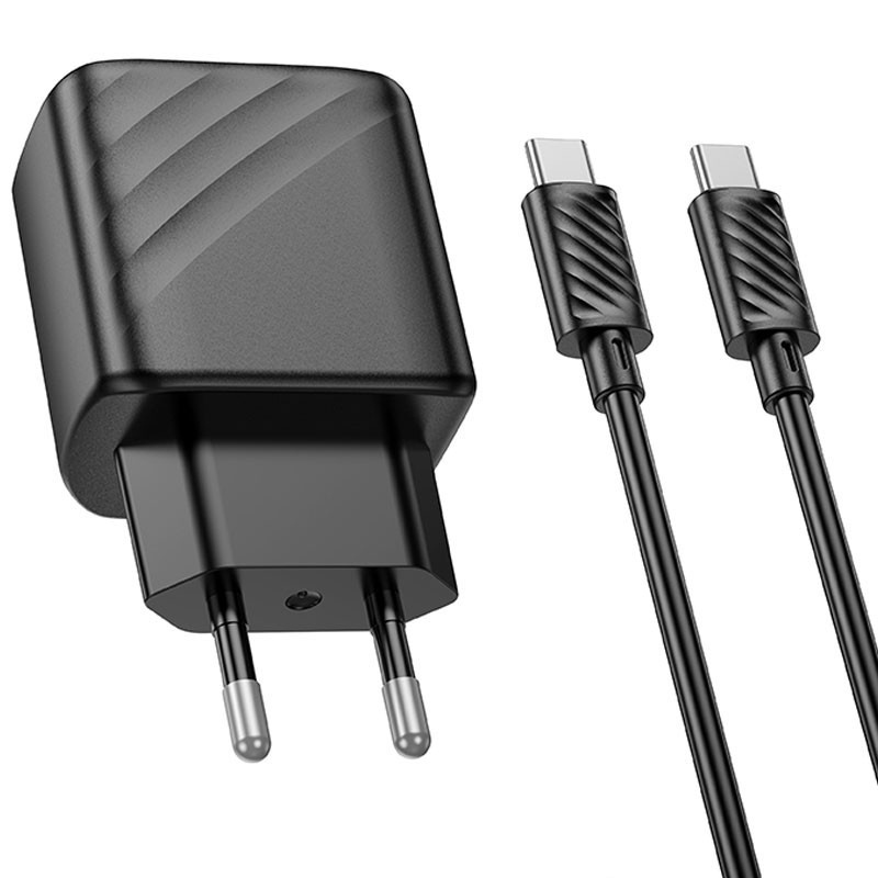 СЗУ Hoco CS22A Value PD30W (1USB-C) + кабель Type-C to Type-C Херсон - зображення 3