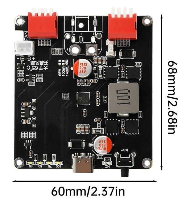 140W Модуль плата power bank, lifepo4 liion, на ip2366, зарядний пристрій Tupe-C PD-3.1 Киев - изображение 1