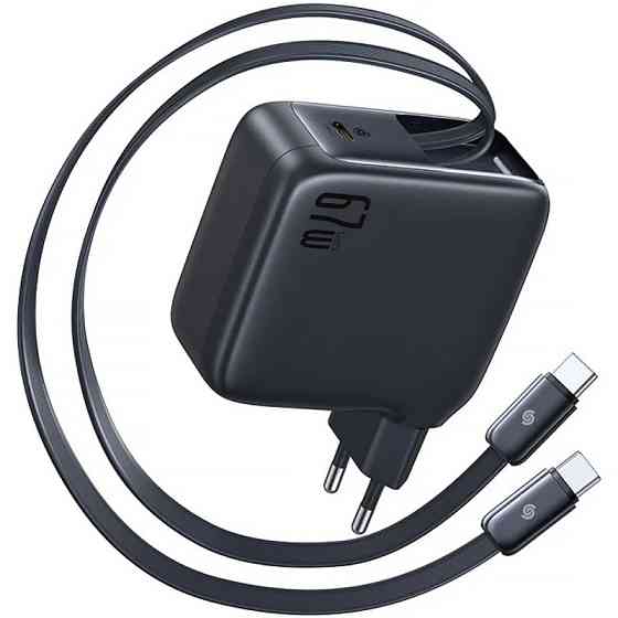 СЗУ Baseus EnerCore CJ21 PD67W with retractable cables (3USB-C) (E0121D) Херсон