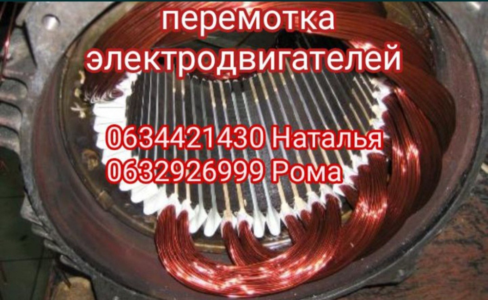 Перемотка електродвигунів, генераторів Дніпро - зображення 1