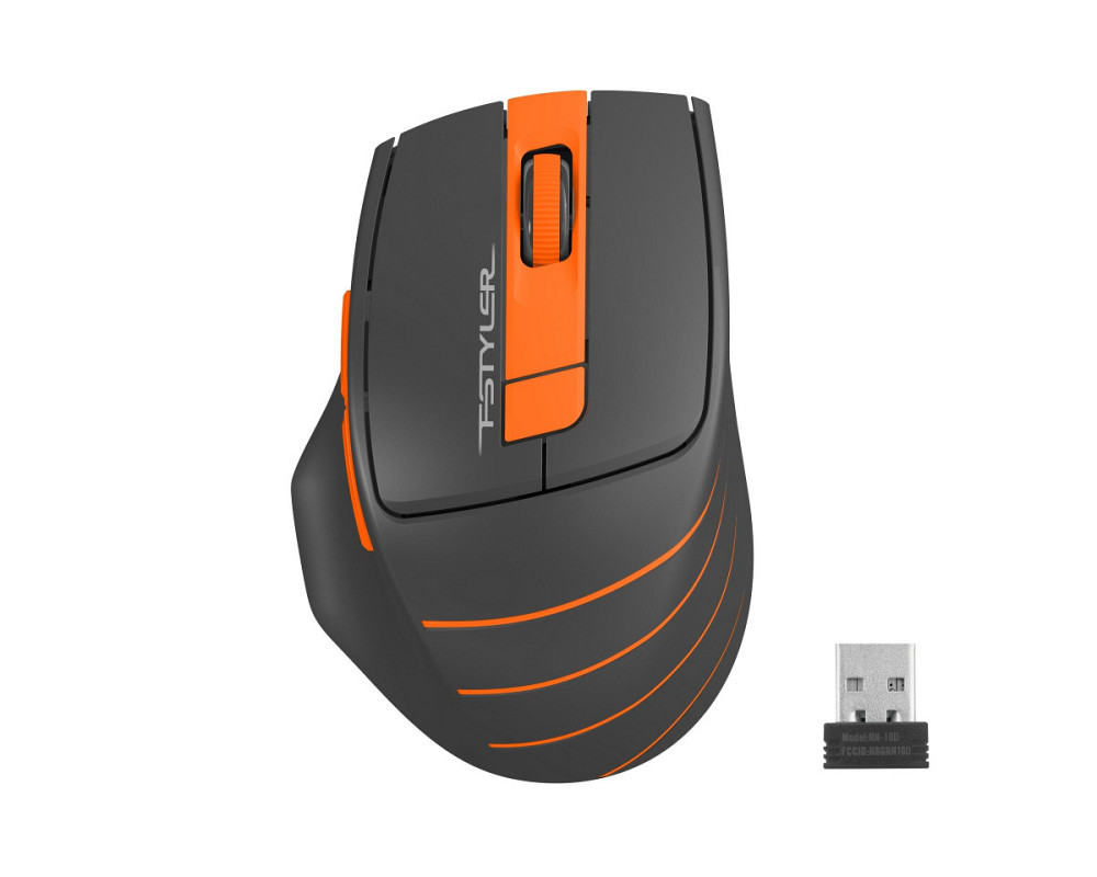 Мышь компьютерная безпроводная A4Tech Fstyler FG30S Wireless Orange оранжевая Київ - зображення 1