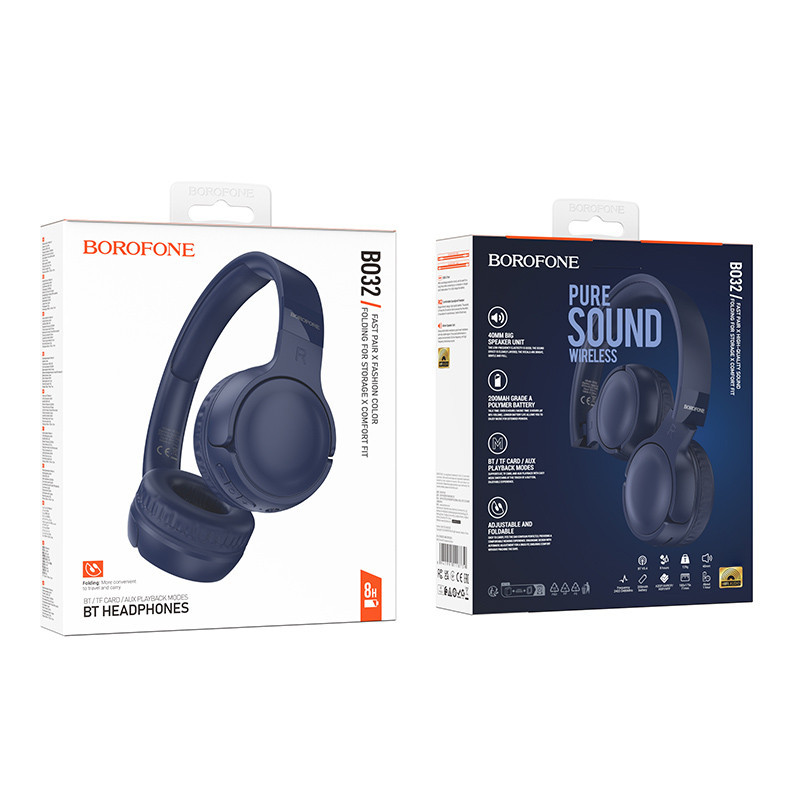 Накладные беспроводные наушники Borofone BO32 Show Херсон - изображение 2