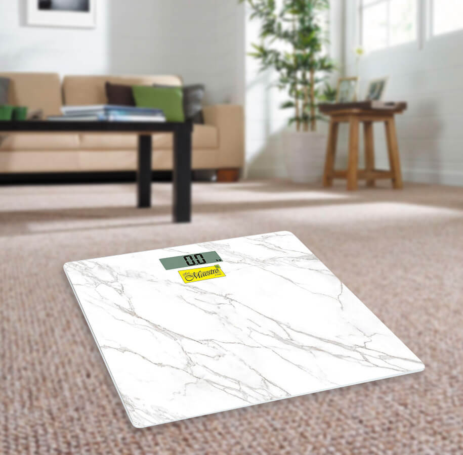 Весы напольные Maestro MR-1822-NEW 150 кг белые Київ - зображення 1