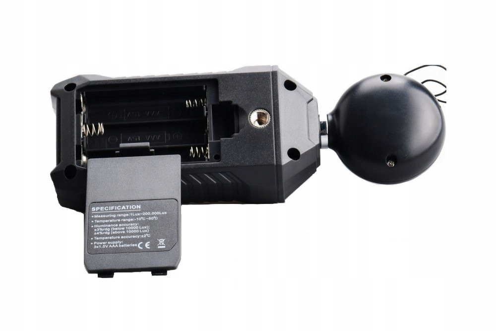 Измеритель уровня освещенности (люксметр) + термометр WINTACT WT9066 Харків - зображення 6