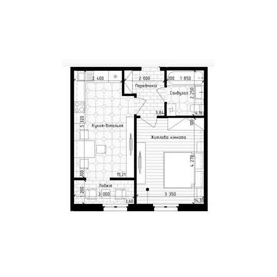 продажа 1-к квартира Киев, Голосеевский, 118000 $ Київ