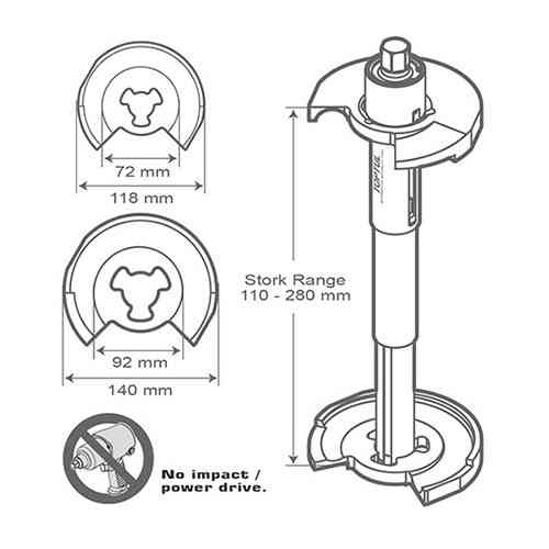 Стяжка пружин универсальная 5ед. TOPTUL JGAI0503 Харьков