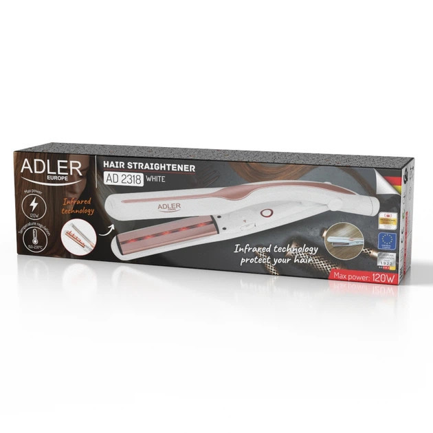 Выпрямитель для волос Adler AD 2318 white 120 Вт белый Киев - изображение 9