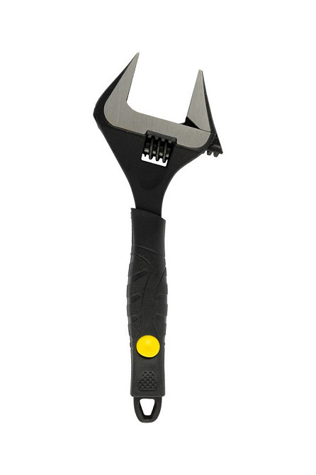 Ключ разводной MASTERTOOL 200 мм 0-38 мм тонкие губки CrV рукоятка с TPR накладкой 76-0322 Харьков - изображение 3