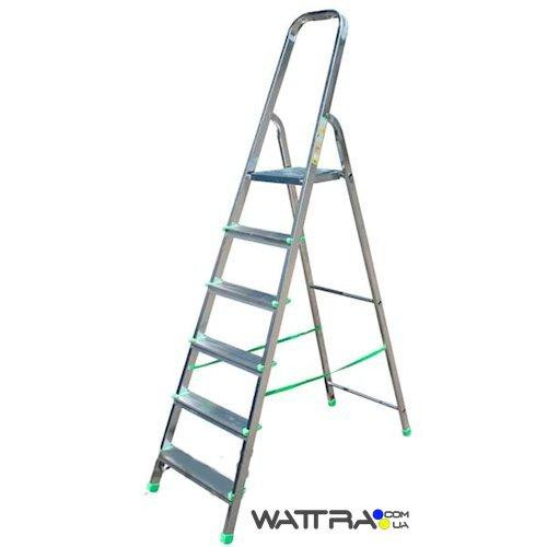 Стремянка алюминиевая ITOSS 916 (6 ступенек) высота 123 см. Київ - зображення 1