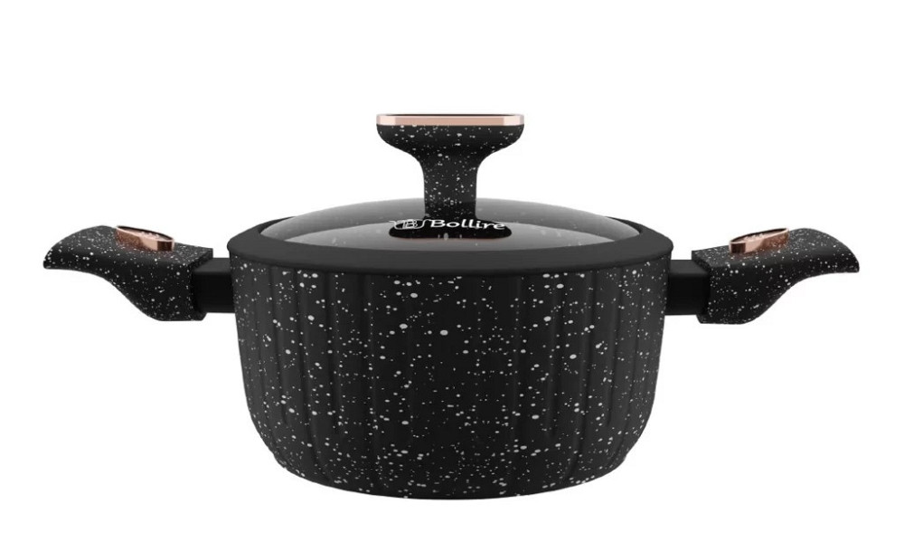 Каструля зі скляною кришкою Bollire Sicilia BR-1503 24 см 4.5 л Київ - зображення 1