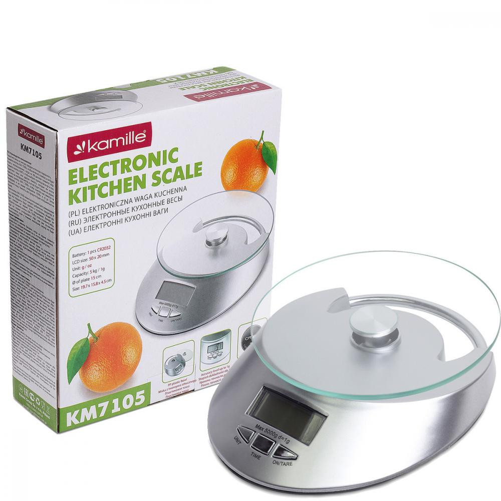 Весы кухонные Kamille KM-7105 5 кг Киев - изображение 5
