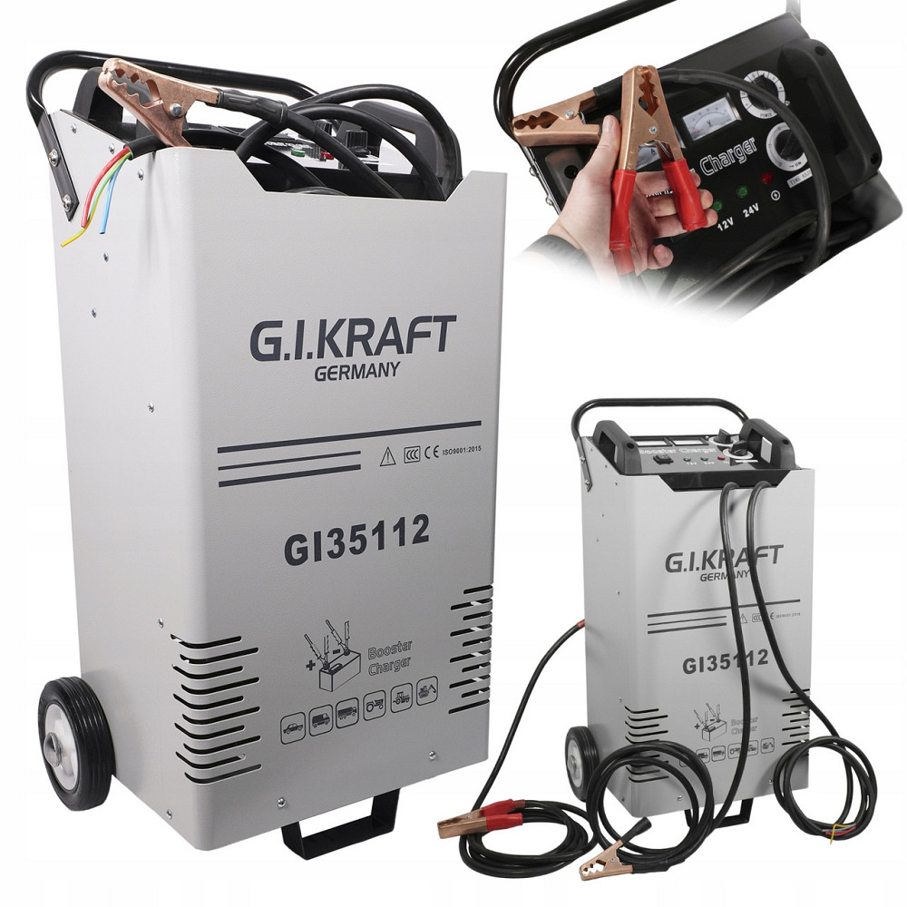 Пуско зарядное устройство 12/24V, 500A, 220V G.I.KRAFT GI35112 Харьков - изображение 2