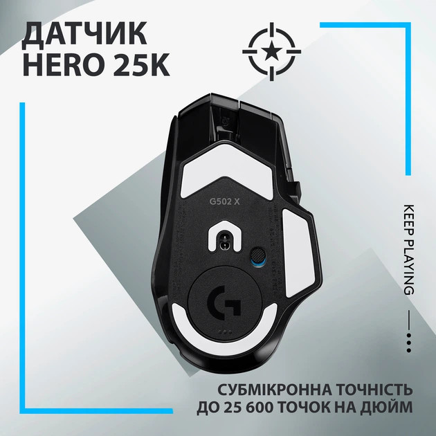 Мышь компьютерная безпроводная Logitech G502 X Lightspeed Wireless Black L910-006180 черная Киев - изображение 4