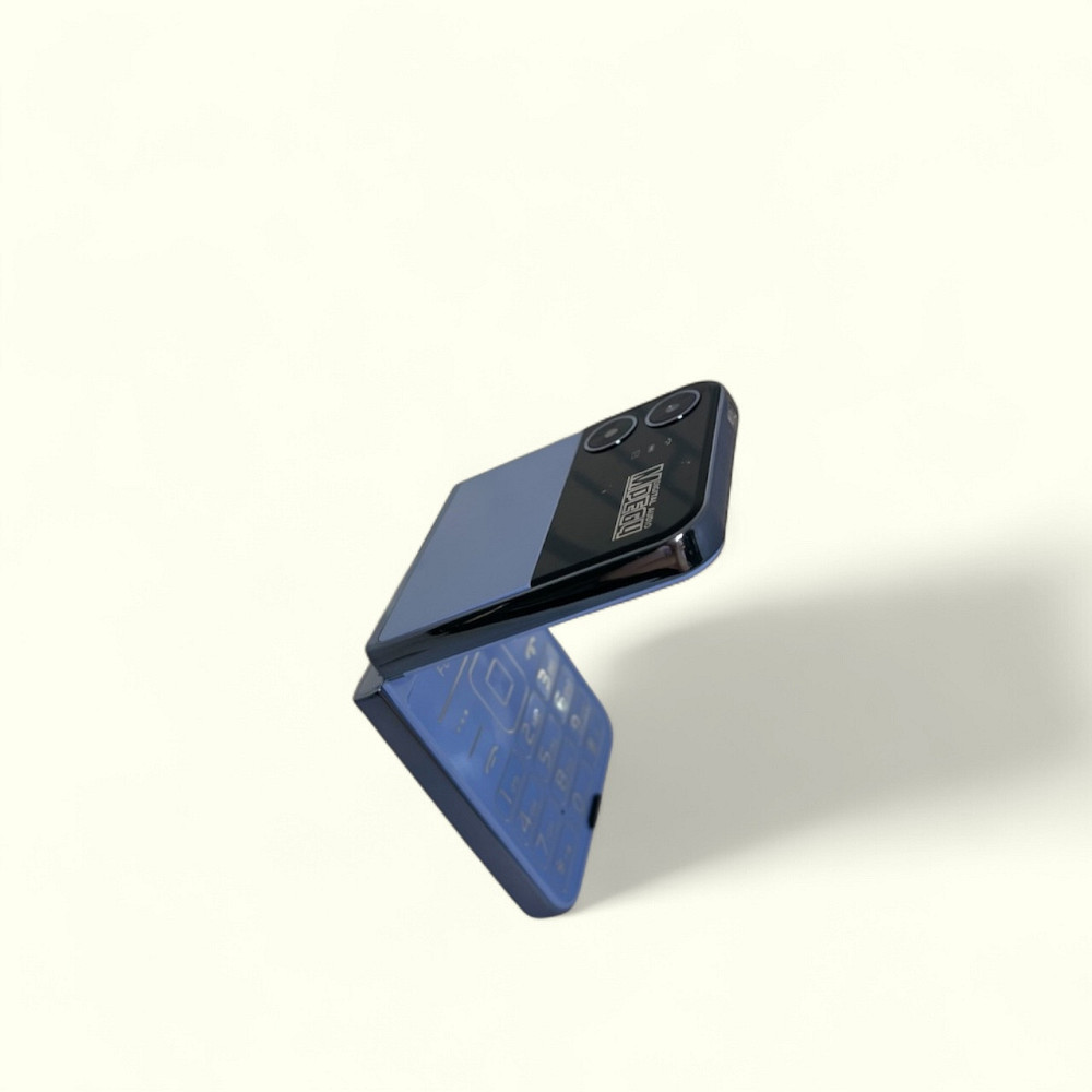 Кнопочный мобильный телефон раскладушка AIEK Flilo 4 на 4 сим карты Blue Киев - изображение 3