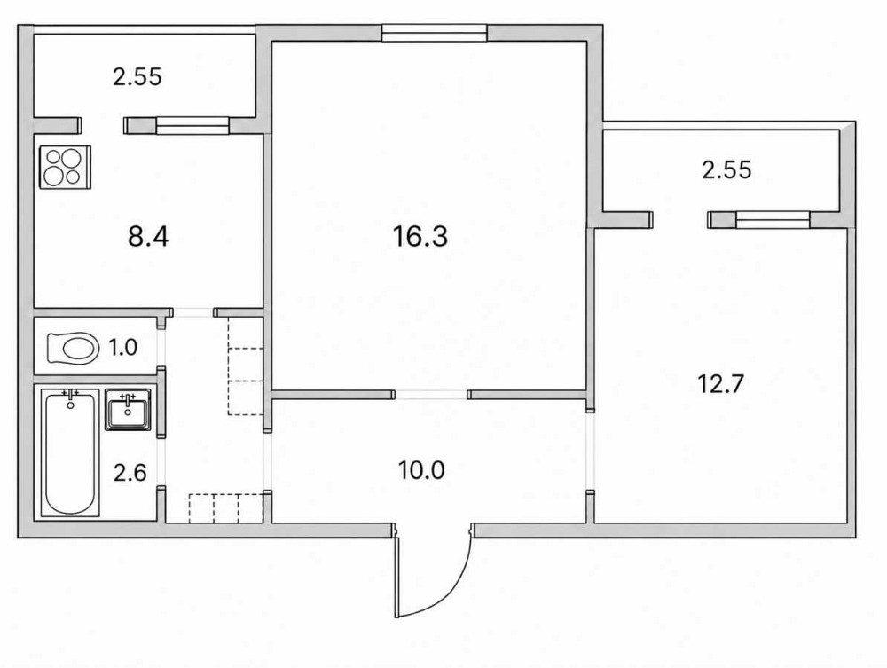 продажа 2-к квартира Киев, Деснянский, 54000 $ Київ - зображення 11