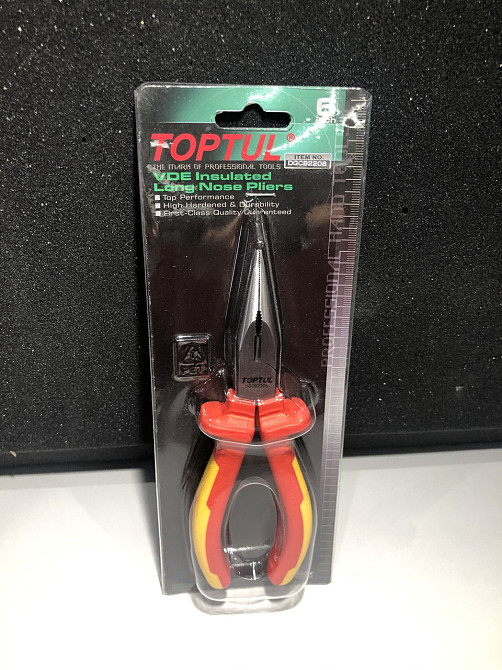 Плоскогубцы диэлектрические удлиненные 6" 1000V VDE TOPTUL DGCB2206 Харків - зображення 9