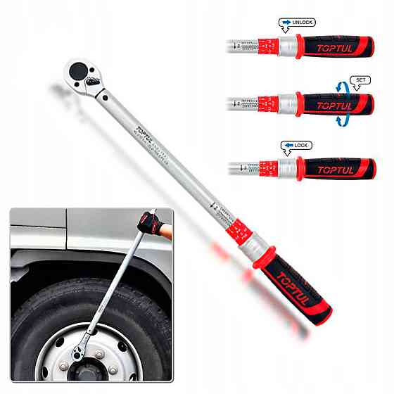 Ключ динамометрический 3/4"x955мм 100-600Nm TOPTUL ANBV2460 Харків