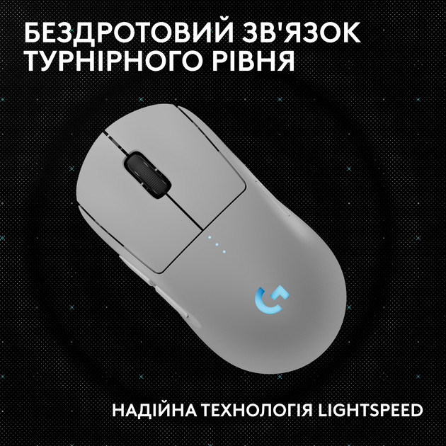 Мышь компьютерная безпроводная Logitech PRO 2 Lightspeed White L910-007302 белая Киев - изображение 5