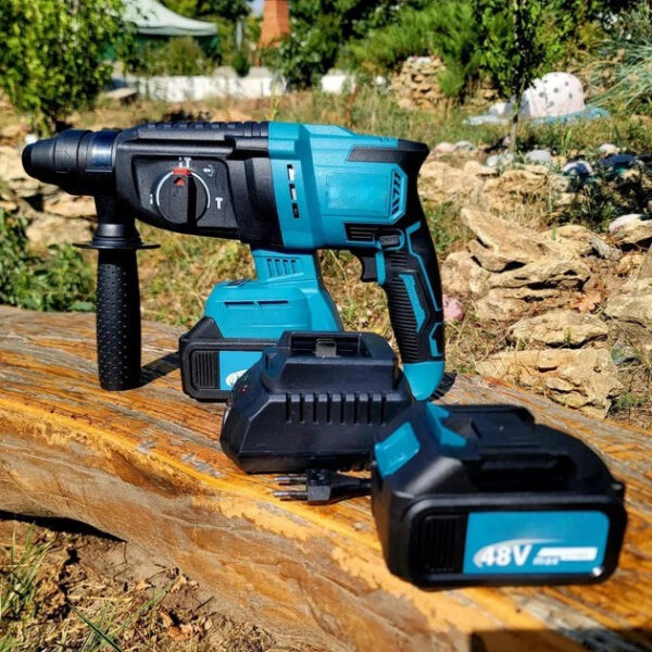 Перфоратор акумуляторний безщітковий KRAFFTEC 48V 2 акб 4.0AH дриль на акамуляторі для дому в кейсі Львов - изображение 2