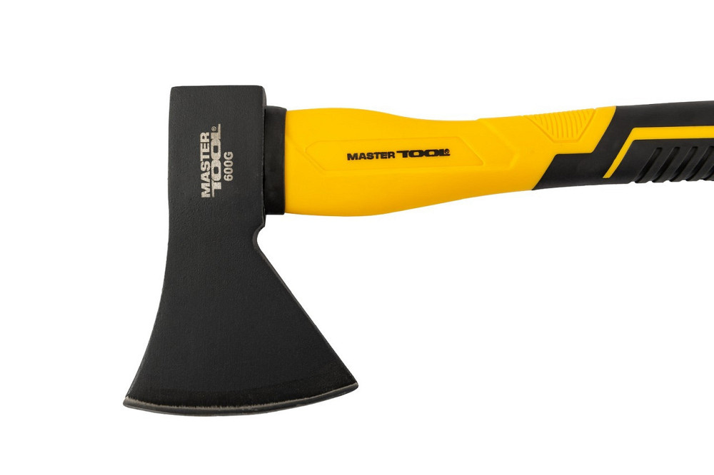Топор MASTERTOOL 600 г HRC 50 рукоятка фиберглассовая 370 мм 05-0901 Харьков - изображение 2