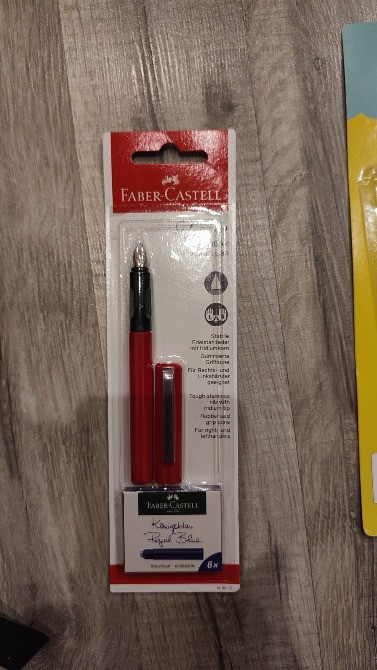 Перо з нержавіючої сталі, чорнила синього кольору, стираються Киев - изображение 1