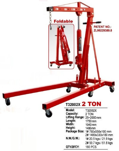 Кран гидравлический 2т складной TORIN T32002X Харків - зображення 3