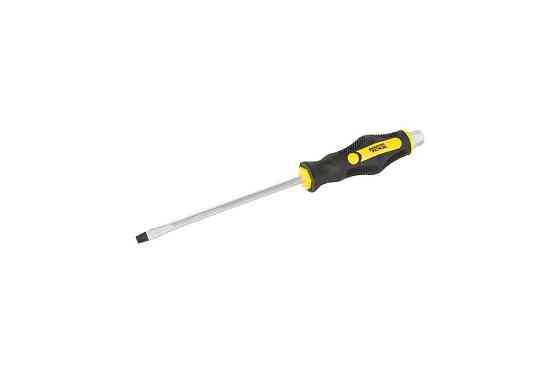 Отвёртка ударная шлицевая магнитная MASTERTOOL EXTERNAL HEX SL6х150 мм ручка с TPR покрытием 49-6615 Харків