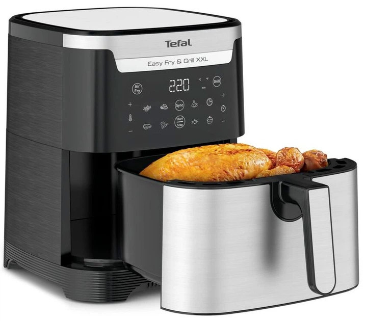 Мультипечь Tefal Easy Fry & Grill XXL EY801D15 6.5 л 1830 Вт серебристая Киев - изображение 3