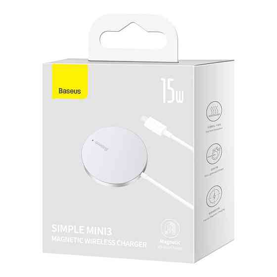 БЗУ Baseus Simple Mini3 Magnetic Wireless Charger 15W (CCJJ0400) Херсон