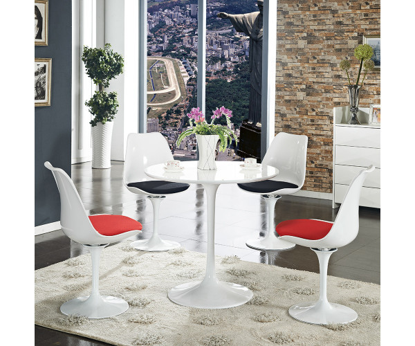 Стіл Тюльпан круглий білий д. 80 см Дніпро - зображення 3