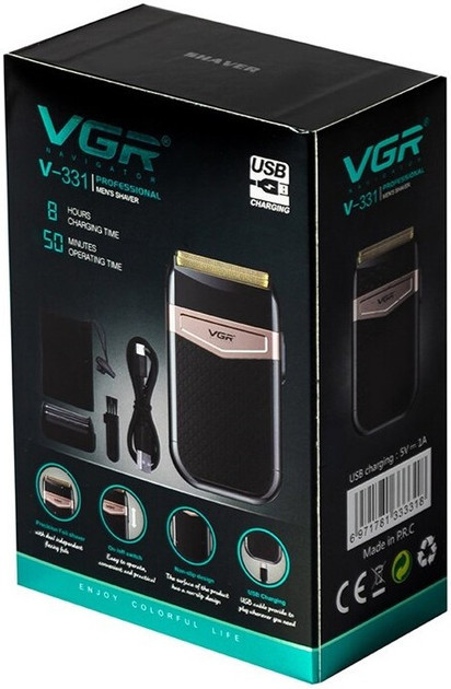 Электробритва VGR V 331 черная Київ - зображення 8