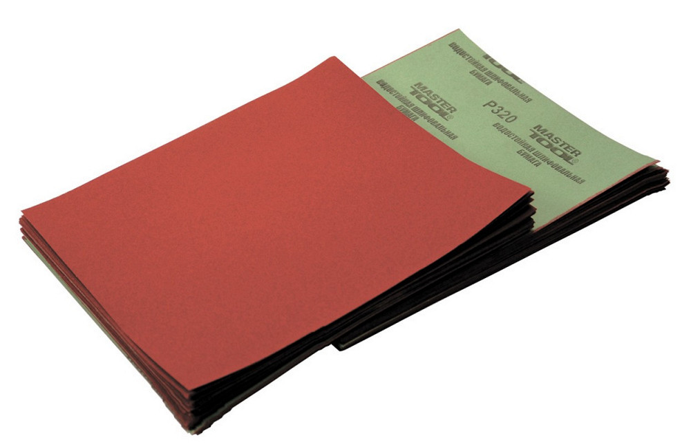 Бумага шлифовальная водостойкая MASTERTOOL Р100 230х280 мм 08-2610 Харків - зображення 1