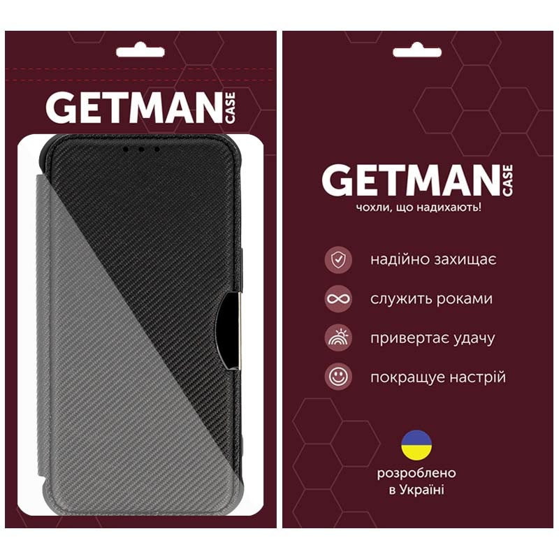 Кожаный чехол-книжка GETMAN Razor (PU) для Xiaomi Redmi 13 4G / Poco M6 4G Херсон - зображення 6