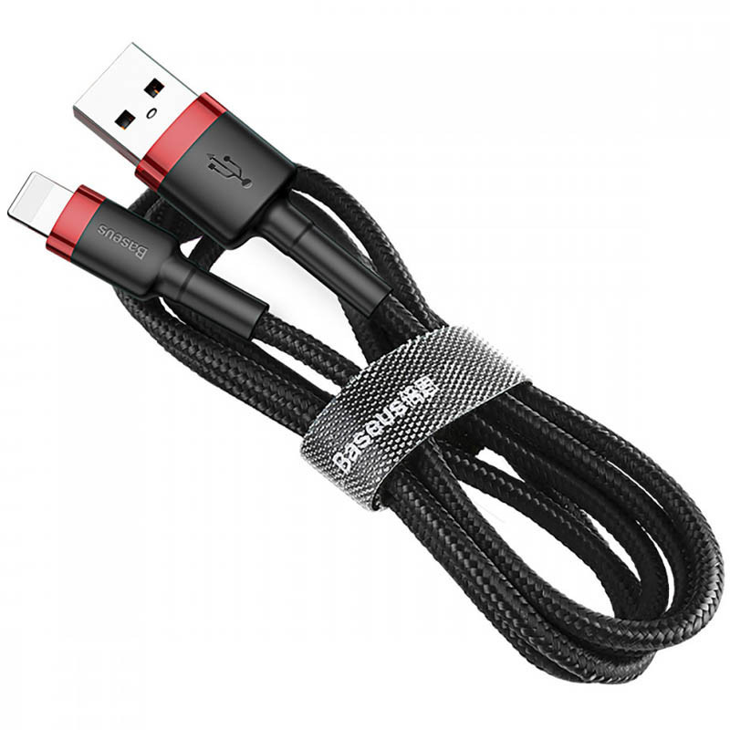 Дата кабель Baseus Cafule USB to Lightning 2.4A (1m) (CALKLF-B) Херсон - зображення 4