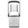 Флеш пам'ять T&G 104 64GB Metal Series USB 3.0/Type-C Silver (TG104TC-64G3) Харків