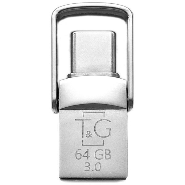 Флеш пам'ять T&G 104 64GB Metal Series USB 3.0/Type-C Silver (TG104TC-64G3) Харьков - изображение 1