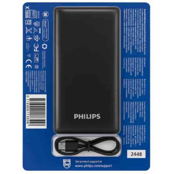 Power Bank Philips 20000mAh 20W Black Харьков