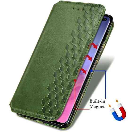Кожаный чехол-книжка GETMAN Cubic (PU) для Samsung Galaxy A12 / M12 Херсон