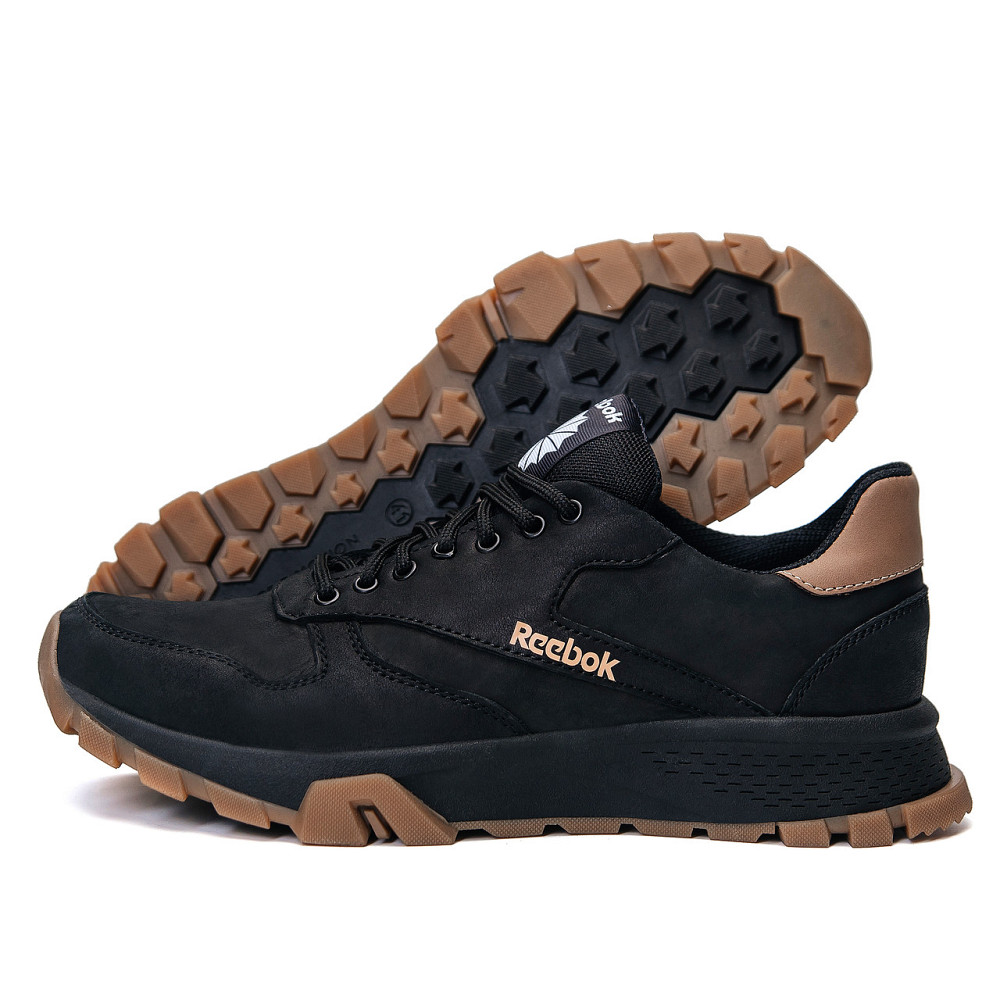 Мужские кожаные кроссовки Classic Black Київ - зображення 11