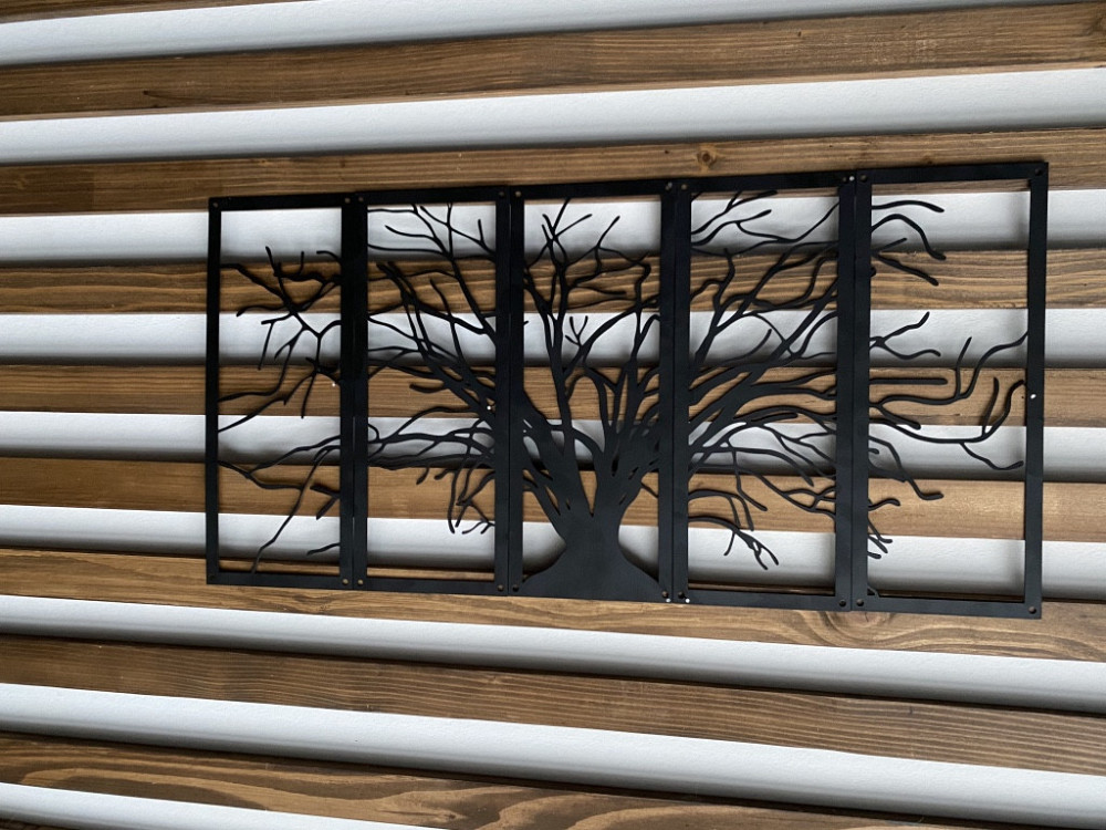 Настенный декор панно картина лофт из металла Дерево Київ - зображення 4