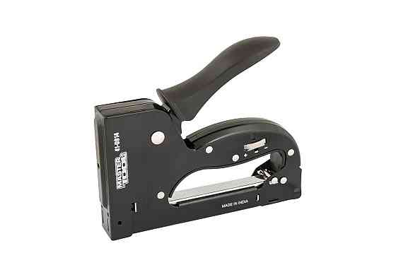 Степлер рессорный MASTERTOOL скоба R53 4-14мм плавная регулировка силы удара, корпус металл 41-0914 Харків