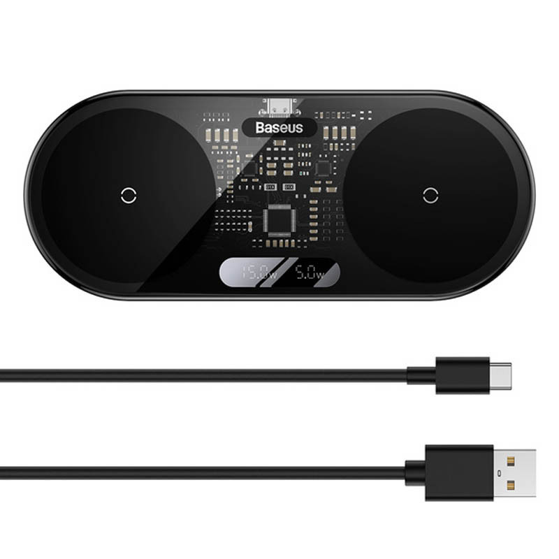 БЗУ Baseus Digital LED Display 2in1 20W Universal version (WXSX010101) Херсон - изображение 4