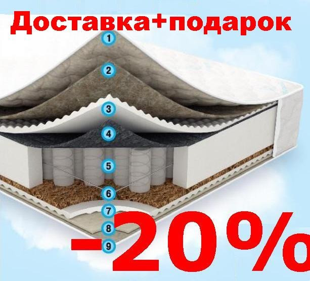 Матрас Sleep&Fly Optima. Акция-20% Київ - зображення 1