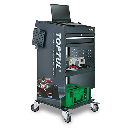 Тележка автодиагноста 1 секция, 2 открытые полки TOPTUL TCMD0103 Харків - зображення 1