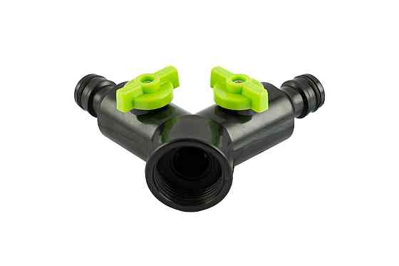 Распределитель двухканальный MASTERTOOL Y-type с регулировочными вентилями ½" - ¾" ВР 92-9327 Харків