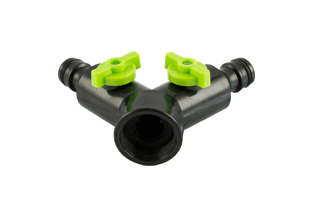 Распределитель двухканальный MASTERTOOL Y-type с регулировочными вентилями ½" - ¾" ВР 92-9327 Харків - зображення 5