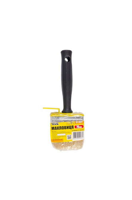 Макловица MASTERTOOL 70х30х40 мм натуральная щетина с пластиковой ручкой 91-9607 Харків - зображення 2