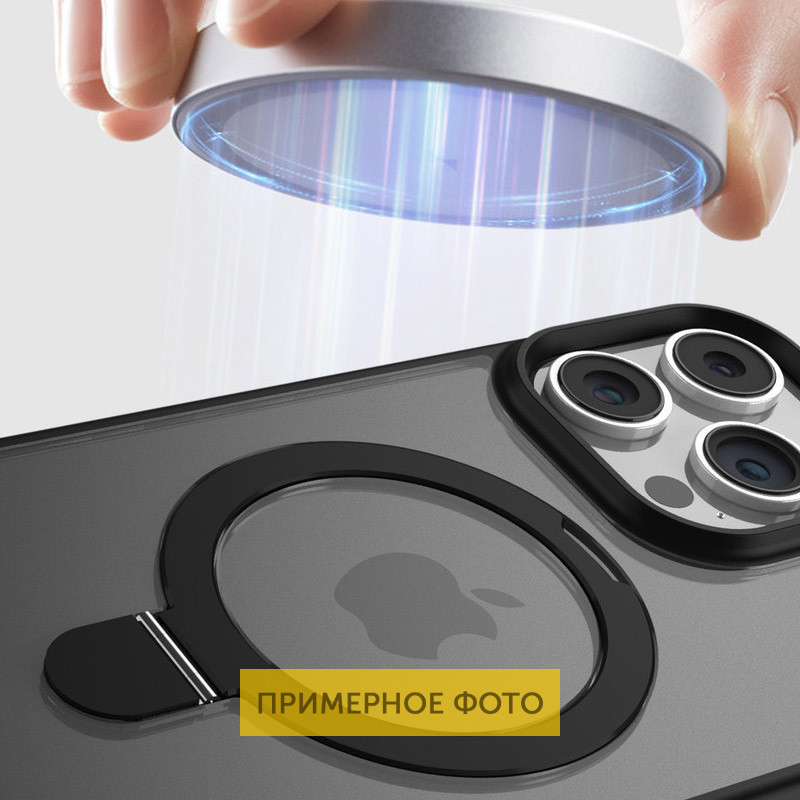 TPU+PC чехол Metal Buttons with MagSafe Colorful HQ Ring для Apple iPhone 16 Pro Max (6.9") Херсон - зображення 8