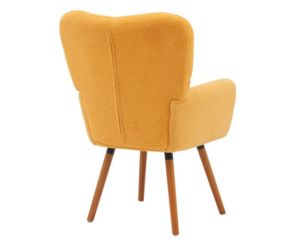 Крісло Флор тканина жовта букле тедді Днепр - изображение 5